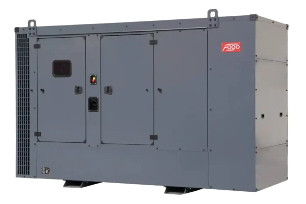 275 kVA FOGO Stationärer Stromerzeuger. Stromerzeuger für den gebraucht als Notstromanlage. Stromerzeuger mit Haube für die Geräuschisolation