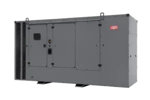 365 kVA FOGO Stationärer Stromerzeuger. Stromerzeuger für den gebraucht als Notstromanlage. Stromerzeuger mit Haube für die Geräuschisolation