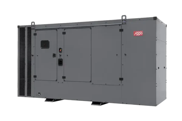 365 kVA FOGO Stationärer Stromerzeuger. Stromerzeuger für den gebraucht als Notstromanlage. Stromerzeuger mit Haube für die Geräuschisolation