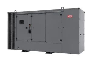 410 kVA FOGO Stationärer Stromerzeuger. Stromerzeuger für den gebraucht als Notstromanlage. Stromerzeuger mit Haube für die Geräuschisolation