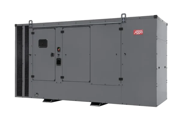 410 kVA FOGO Stationärer Stromerzeuger. Stromerzeuger für den gebraucht als Notstromanlage. Stromerzeuger mit Haube für die Geräuschisolation
