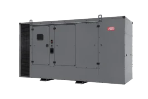 600 kVA FOGO Stationärer Stromerzeuger. Stromerzeuger für den gebraucht als Notstromanlage. Stromerzeuger mit Haube für die Geräuschisolation