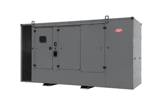600 kVA FOGO Stationärer Stromerzeuger. Stromerzeuger für den gebraucht als Notstromanlage. Stromerzeuger mit Haube für die Geräuschisolation