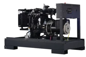 60 kVA FOGO Stationärer Stromerzeuger. Stromerzeuger für den gebraucht als Notstromanlage. Stromerzeuger ohne Haube.