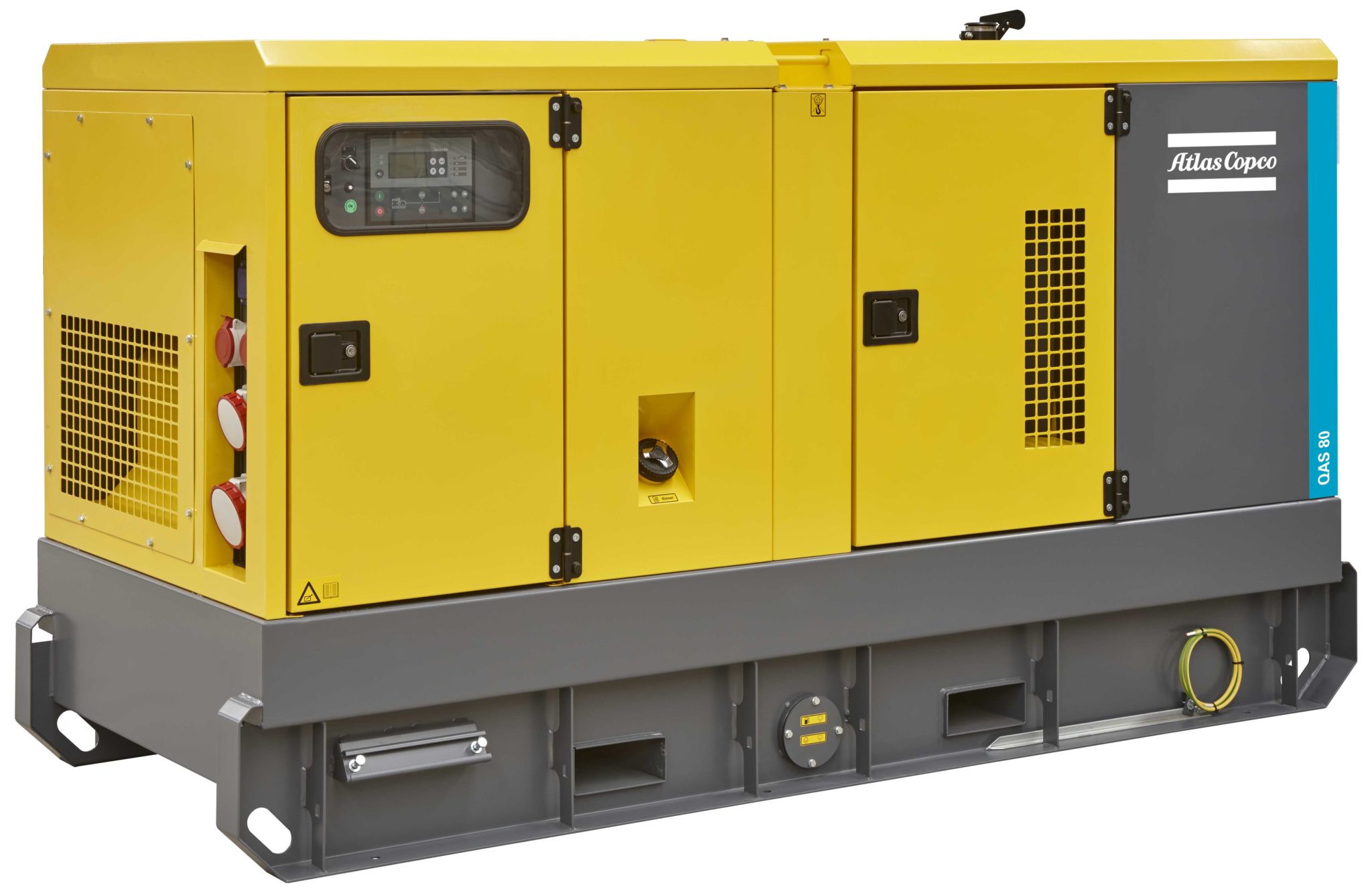 Diesel Stromerzeuger 30 kVA Atlas Copco - Thiet - Verkauf und Vermietung  von Stromerzeugern, Lichtmasten und mehr