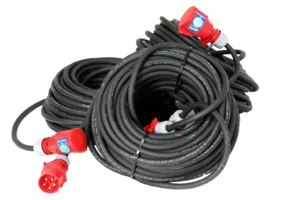 Verlängerungskabel und Leistungskabel